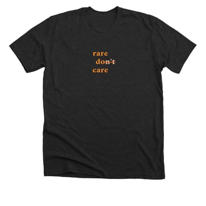 Black Rare Do Care t-shirt