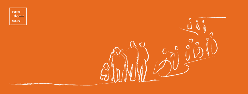 Illustration de personnes handicapées marchant en ligne