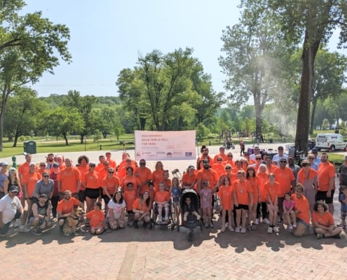 Group photo from the 2023 Midwest Walk-Run-N-Roll