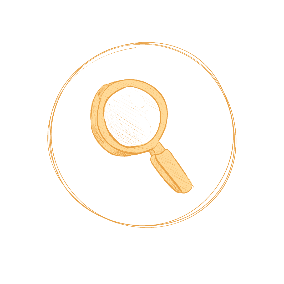 online learning - icon - magnifying glass